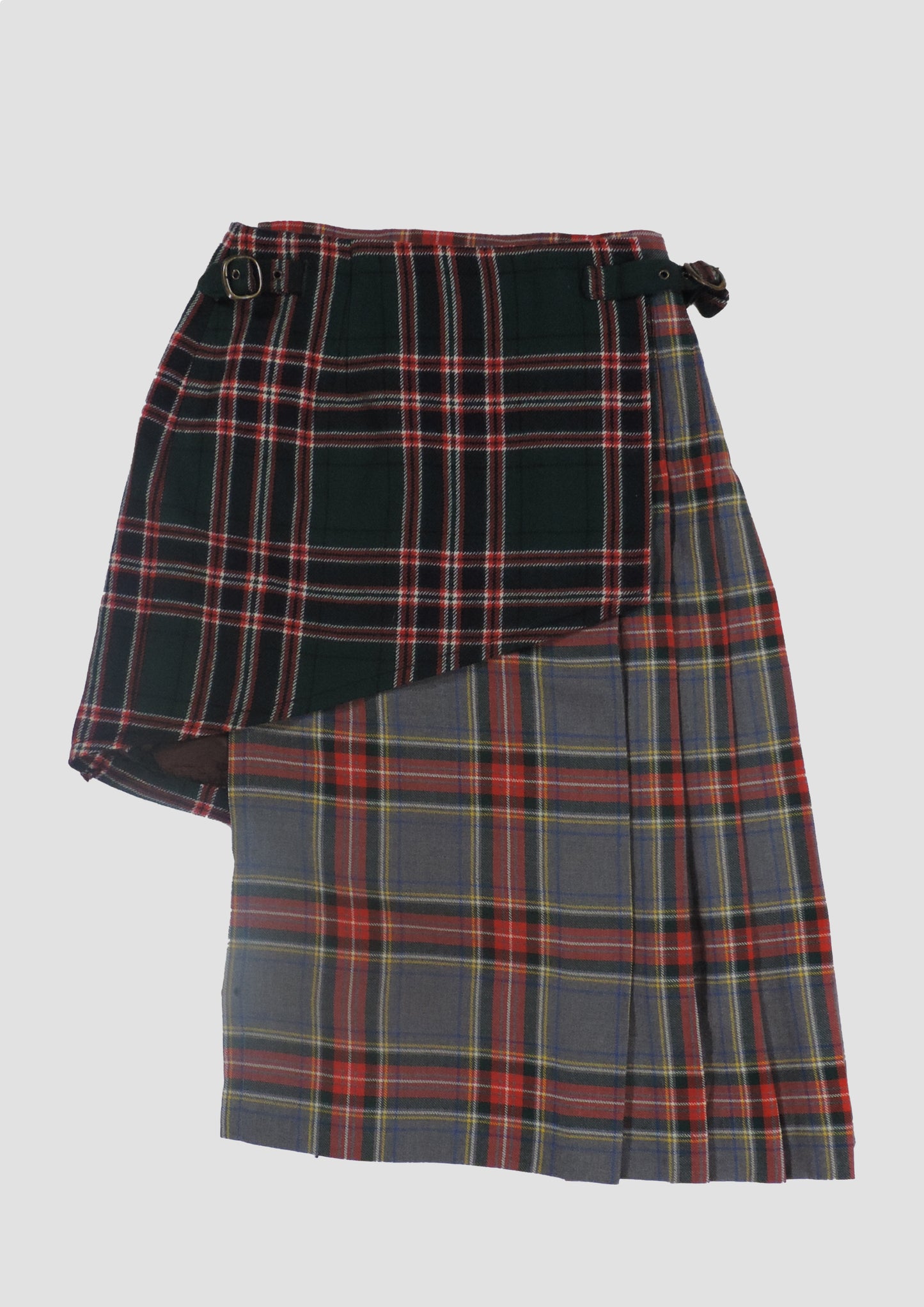 ASYMETRIC CHECKED SKIRT