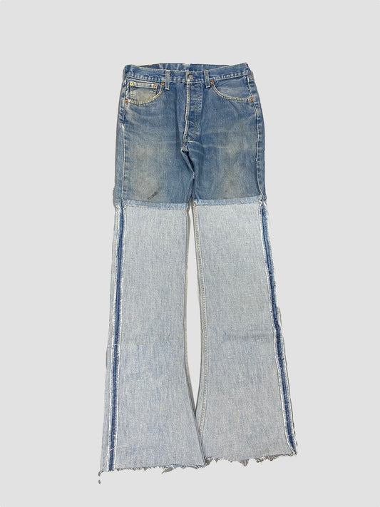INSIDE OUT FLARE JEANS