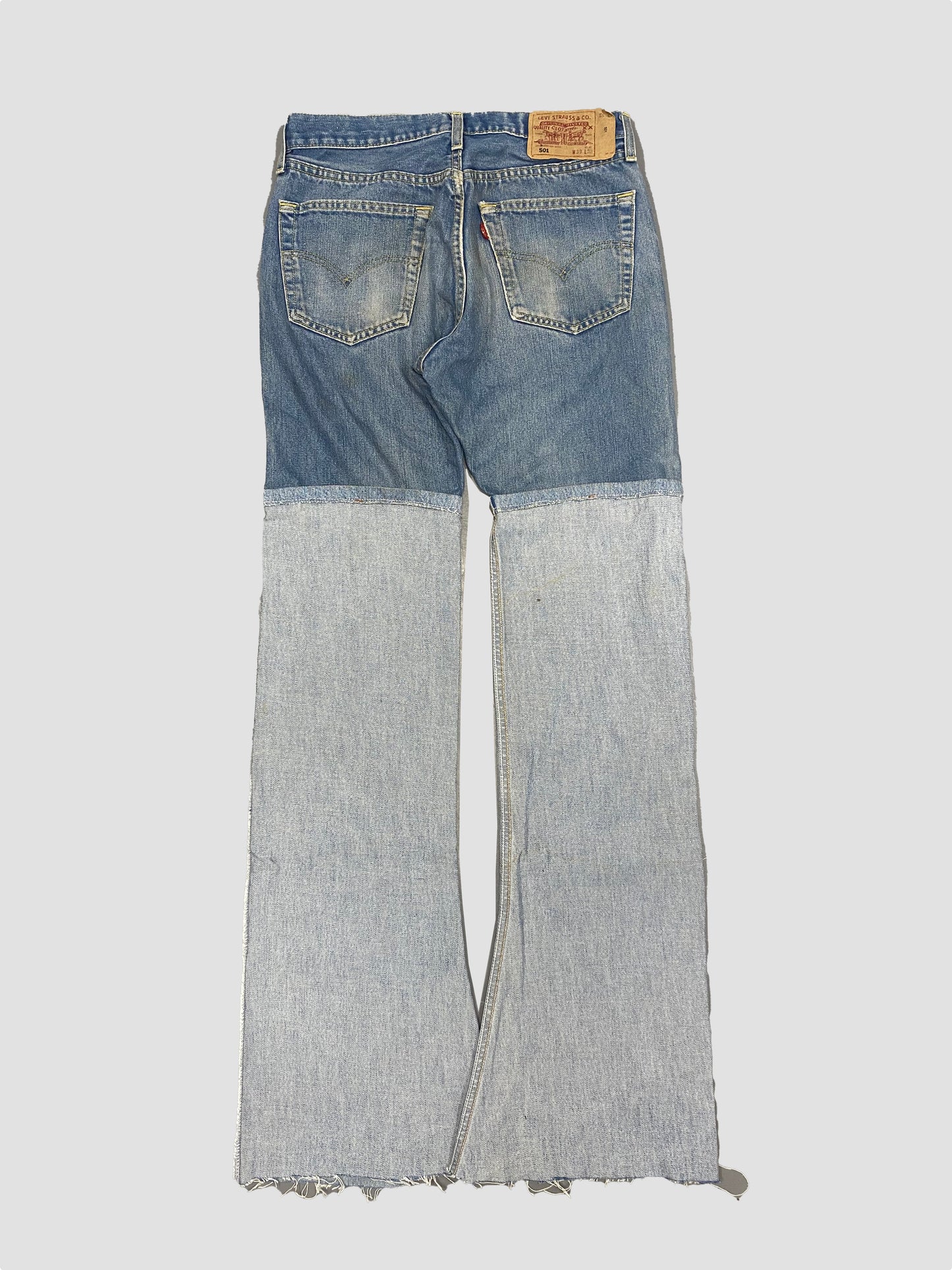 INSIDE OUT FLARE JEANS